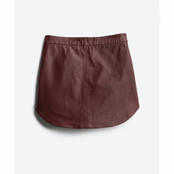 Leather mini skirt - Picture 4 of 5